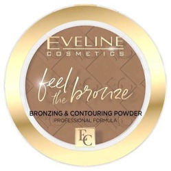 Eveline Cosmetics Feel The Bronze puder brązujący i konturujący 02 Chocolate Cake