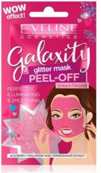 Eveline Cosmetics GALAXITY Glitter maseczka Rozświetlająco-wygładzająca 10ml KRÓTKI TERMIN Outlet