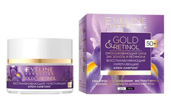 Eveline Cosmetics Gold&Retinol 50+ przeciwzmarszczkowy krem ujędrniający 50ml 