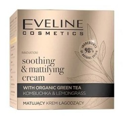 Eveline Cosmetics Organic Gold Matujący krem łagodzący do twarzy 50ml