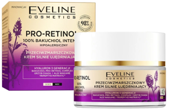 Eveline Cosmetics Pro-Retinol 100% Bakuchiol przeciwzmarszczkowy krem silnie ujędrniający 40+ 50ml