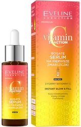 Eveline Cosmetics Vitamin C 3x Action Bogate serum na pierwsze zmarszczki 30ml