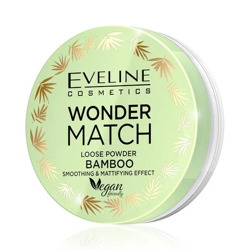 Eveline Cosmetics Wonder MATCH loose powder Bamboo Wygładzająco-matujący bambusowy puder sypki 6g