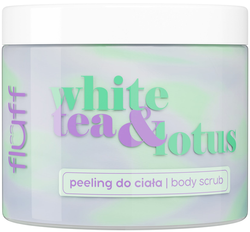 FLUFF White Tea&Lotus Peeling do ciała o zapachu białej herbaty i lotosu 160ml
