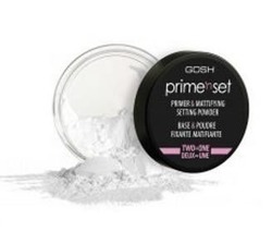 GOSH Prime'n set Primer & Mattifying Setting Powder - Puder 2w1 baza i puder matujący/utrwalający Transparentny, 7g