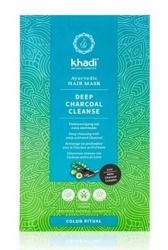 Khadi Deep Charcoal Cleanse Hair Mask Maska do włosów z aktywnym węglem 50g