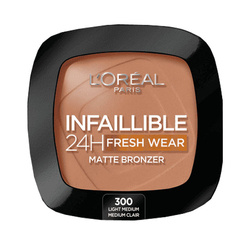 L'Oreal Infaillible 24H Fresh Wear Matte Bronzer matujący 300 Light Medium 9g