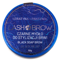 Lash Brow Czarne mydło koloryzujące do stylizacji brwi Keratyna + Pantenol 50g