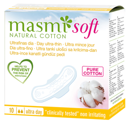 MASMI Soft Ultracienkie Podpaski Ze Skrzydełkami Na Dzień 10szt