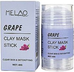 MELAO Grape Clay Mask Stick Maseczka do twarzy w sztyfcie oczyszczająco detoksykująca 40g