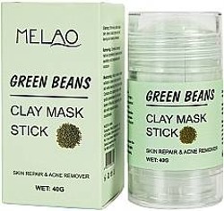 MELAO Green Beans Clay Mask Stick Maseczka do twarzy w sztyfcie oczyszczająco detoksykująca 40g