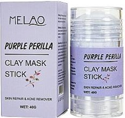 MELAO Purple Perilla Clay Mask Stick Maseczka do twarzy w sztyfcie oczyszczająco detoksykująca 40g