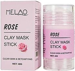MELAO Rose Clay Mask Stick Maseczka do twarzy w sztyfcie oczyszczająco detoksykująca 40g