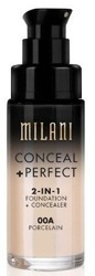 Milani Conceal+Perfect 2in1 Foundation+Concealer Podkład kryjący o właściwościach korektora 00A Porcelain