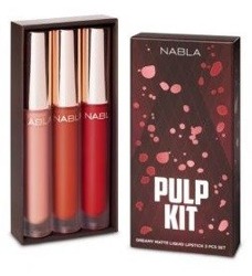 NABLA Pulp Kit Dreamy Matte Liquid Lipstick Zestaw 3 matowych pomadek