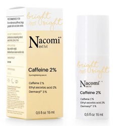 Nacomi Next Level Bright Sight Caffeine 2% Rozświetlające serum pod oczy z kofeiną 2% 15ml