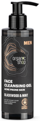 Organic shop MEN Face Cleansing Gel Żel do mycia twarzy 200ml