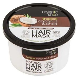 Organic shop Naturalna nawilżająca maska do włosów Kokos&Shea 250ml