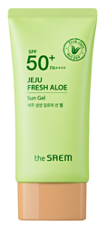 The SAEM Jeju Fresh Aloe Krem z filtrem przeciwsłonecznym SPF50+ 50g 