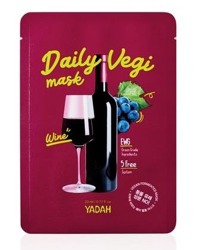YADAH Daily Vegi Mask Wine Wegańska maska ze sfermentowanym ekstraktem z winogron 23ml 